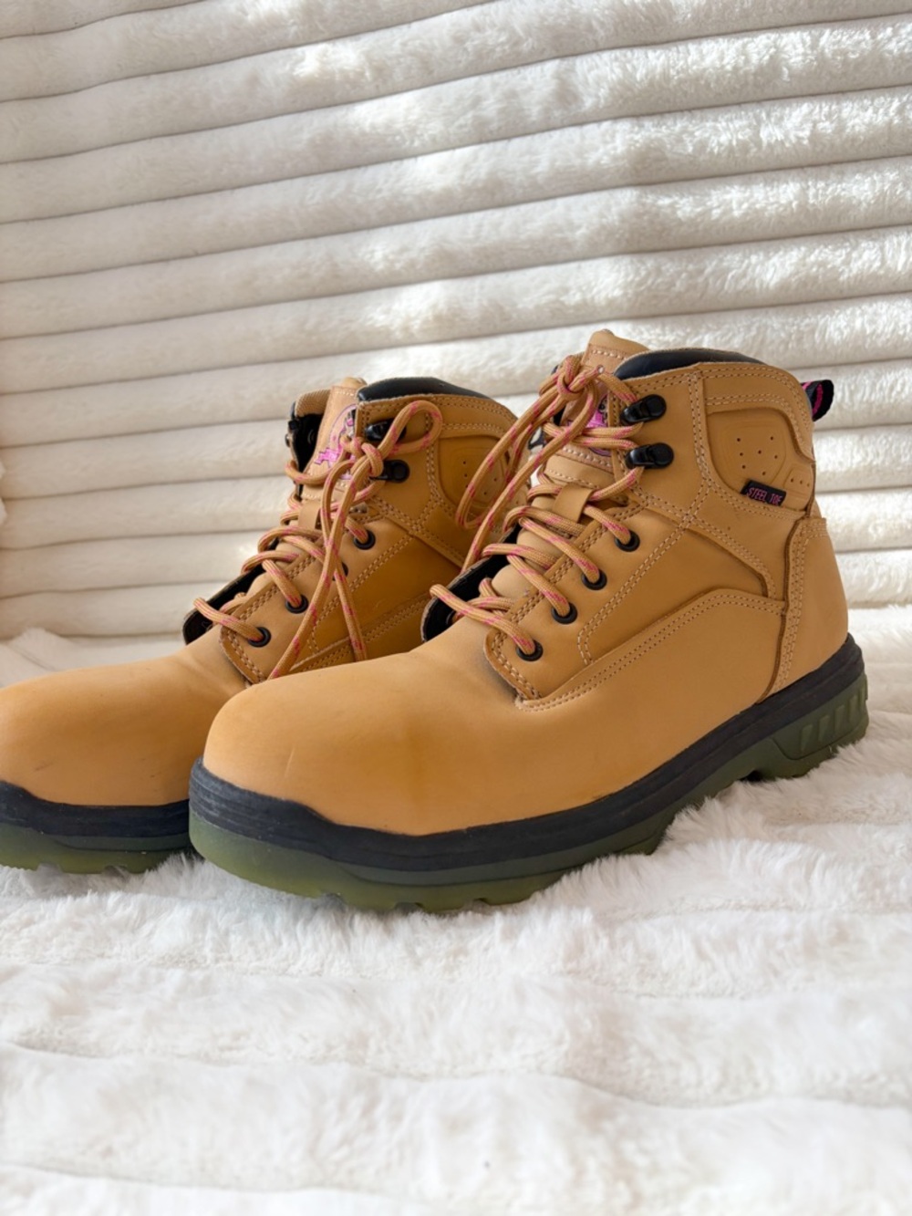 Brahma Tan Work Combat Moto Boots with Black/Gum Soles